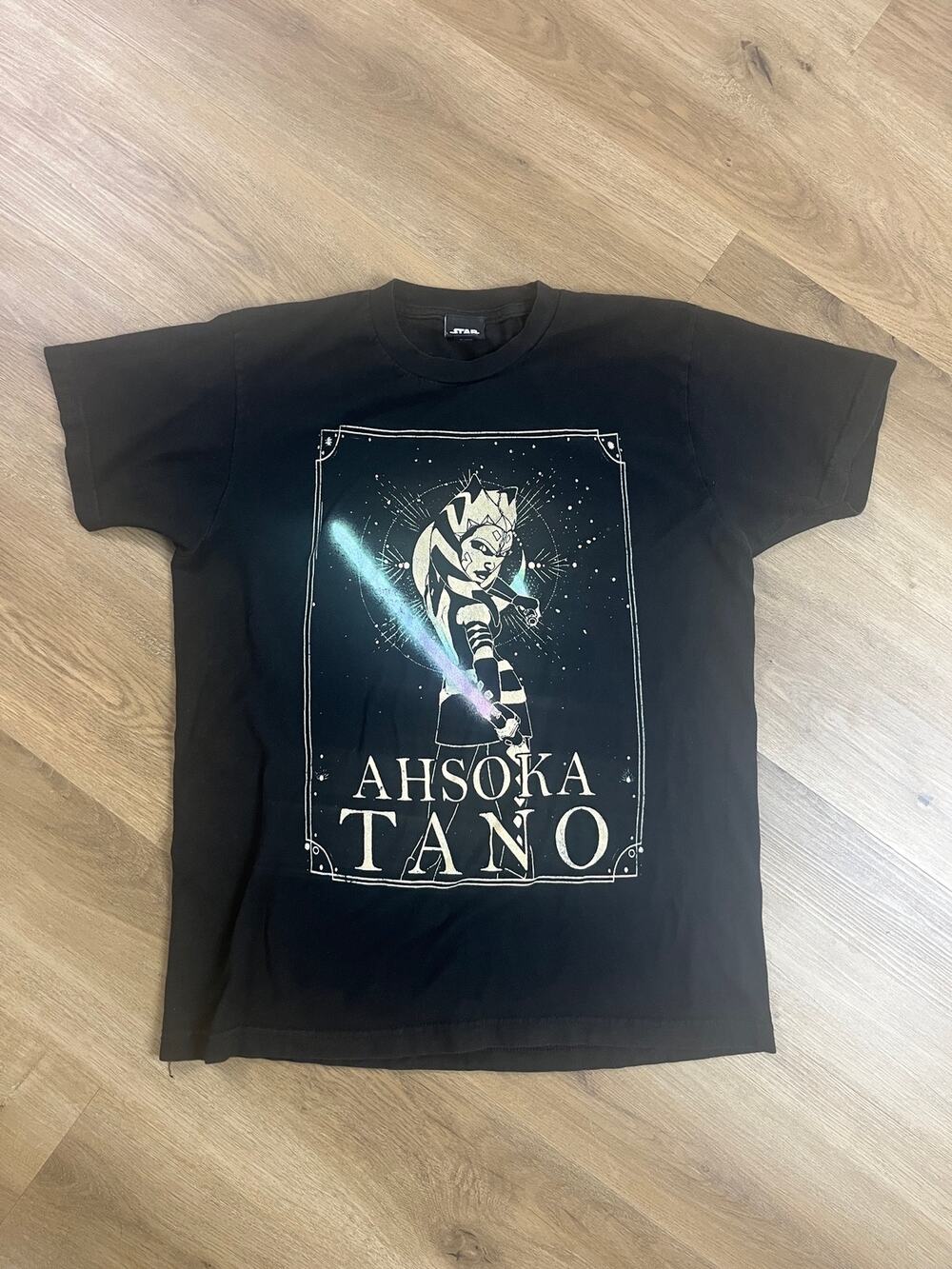 Star Wars Ahsoka Tano Graphic T-Shirt Black Tultex M